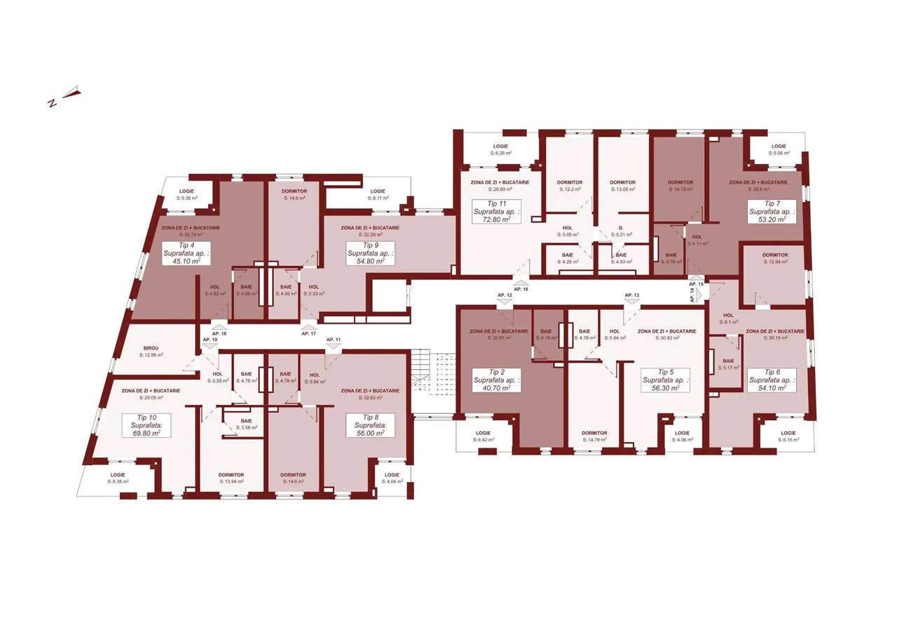 Apartament nou cu o camera Via Carmina de la dezvoltator avans 5%-7