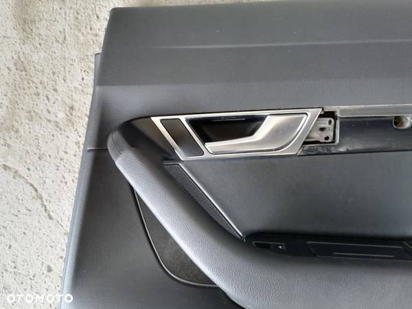 Boczek Drzwi Lewy/Prawy Tył Tylni Audi A6 C6 Sedan/Kombi Skóra Czarny - 13