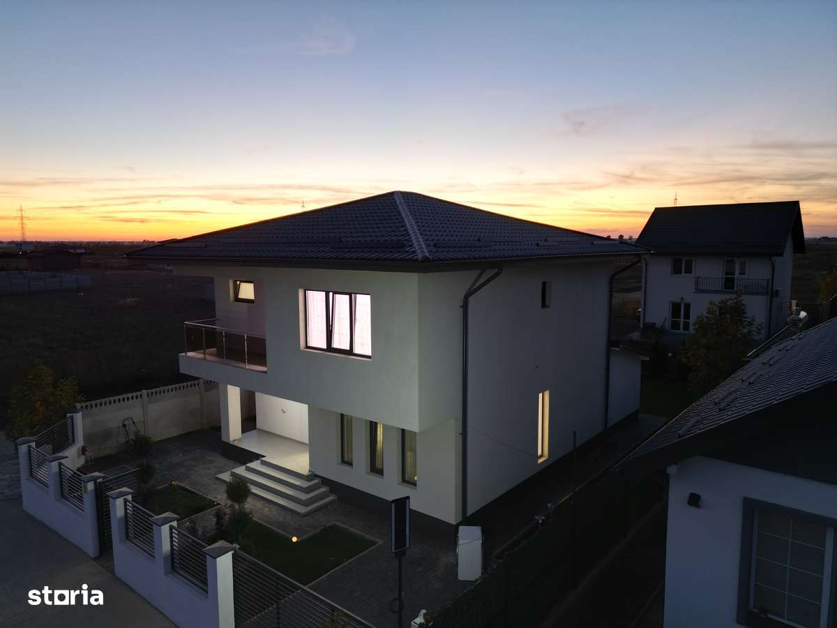 Casă modernă de vânzare Berceni/Ilfov -  5 camere, 3 băi, teren 330 mp - Imagine principală: 2/20