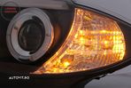 Faruri Angel Eyes BMW Seria 1 E81 E82 E87 E88 (2004-2011) Negru- livrare gratuita - 11