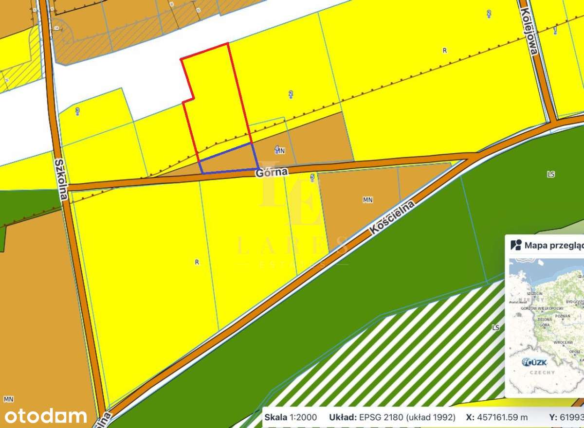 Działka 6 800 m² z Mpzp | Jeżewice k. Tarczyna-1
