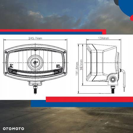 HALOGEN REFLEKTOR LED DALEKOSIĘŻNY CHROMOWANY - 4