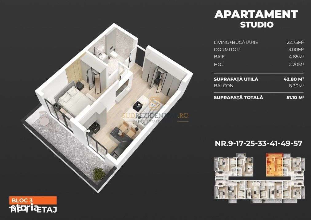 Apartament nou, finisaje premium-Popesti-Leordeni, metrou Berceni - Imagine principală: 4/20