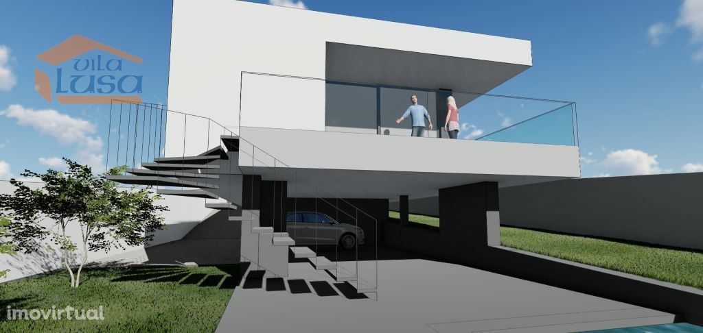 Tereno 872 m2 Projeto Aprovado Vilar de Paraíso Vila Nova de Gaia p...