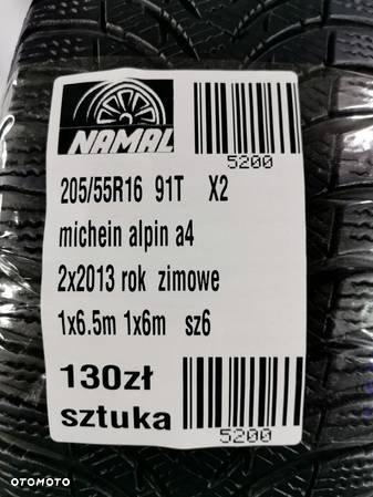 205/55r16 michelin opony zimowe 6,5mm 5200 - 7