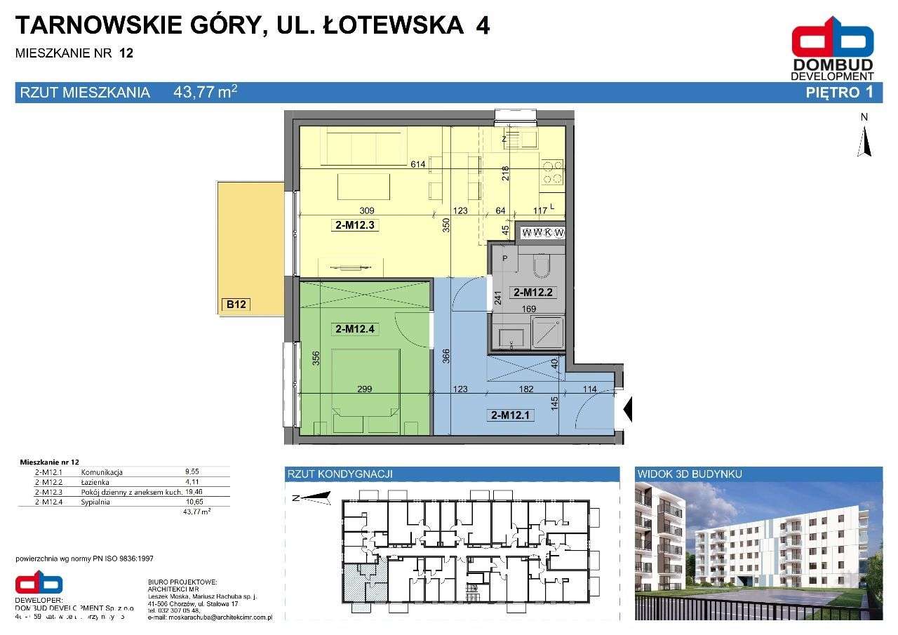 Tarnowskie Góry ul. Łotewska A2/M12 - 2 pok. - Pełny obrazek: 3/14