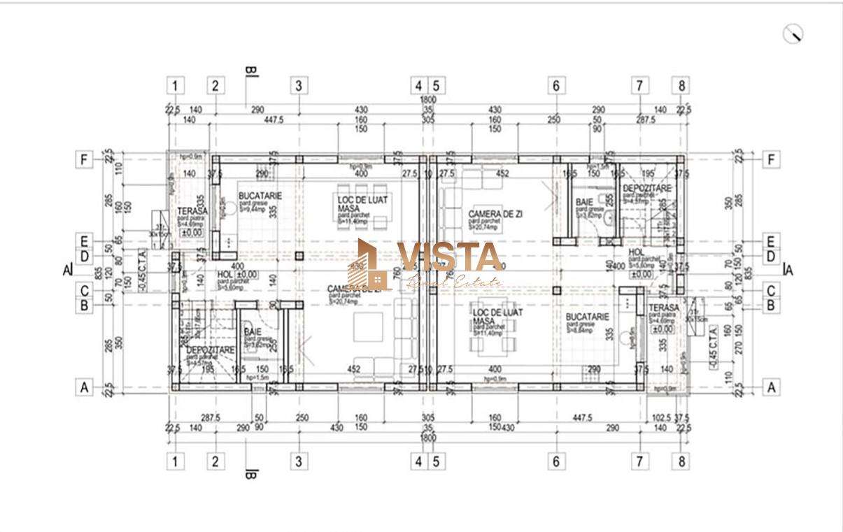 Casa tip duplex 130 mp utili, teren 500mp, toate utilitatile, predare - Imagine principală: 4/8