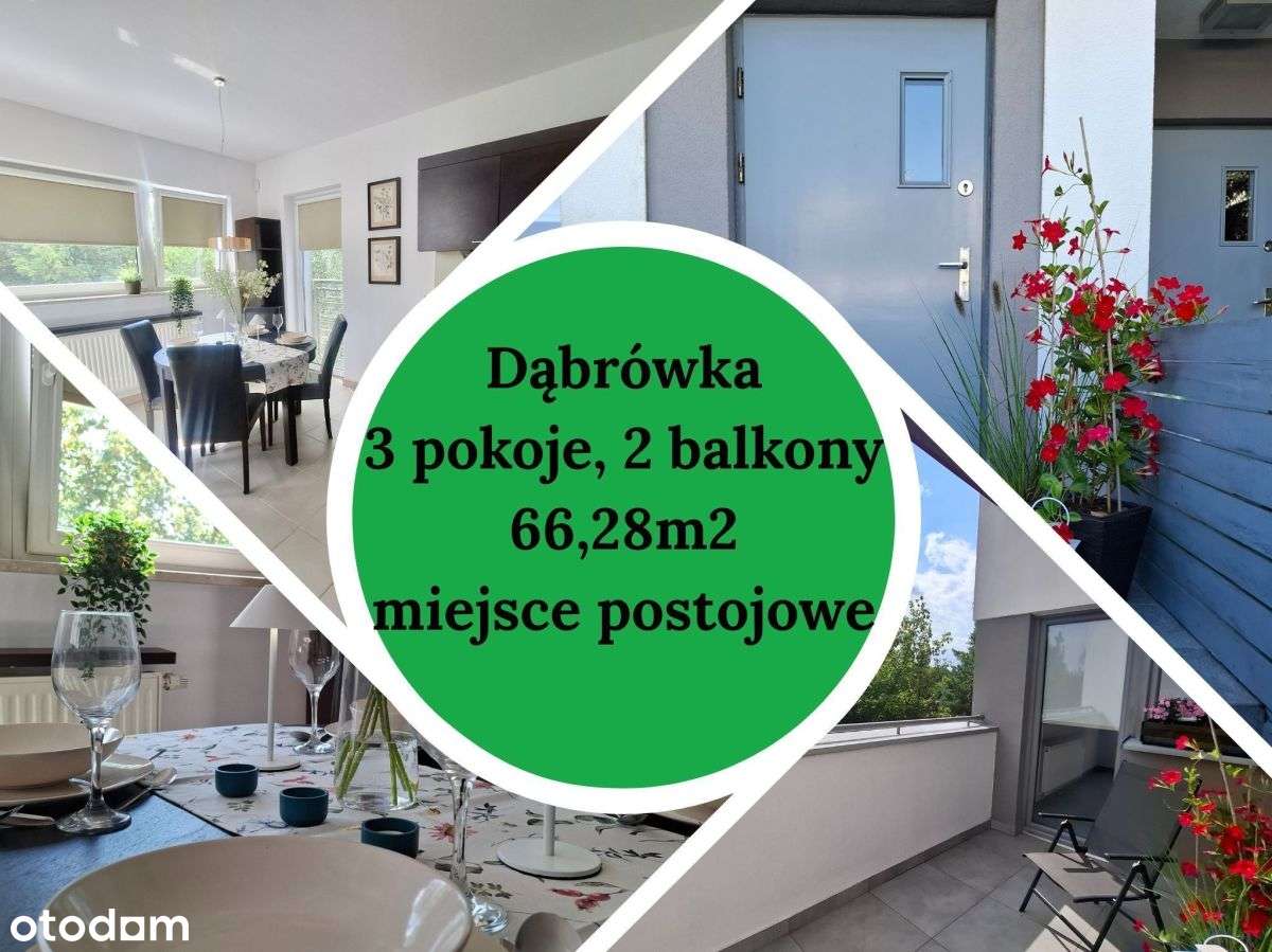 Atrakcyjne 3 pokojowe, 2 balkony, zieleń - Pełny obrazek: 4/20