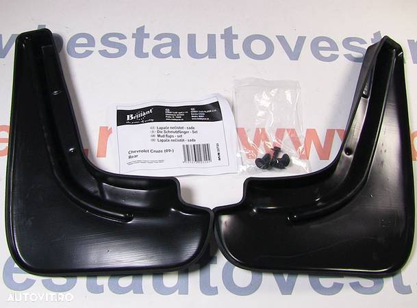 Set aparatori noroi Chevrolet Cruze J300 Hatchback, Sedan2008- , parte spate , 2 buc., bavete din cauciuc - 2