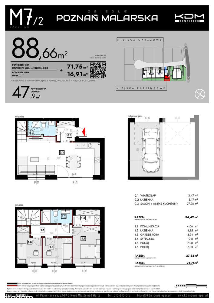 Wyjątkowe mieszkanie z garażem aż 88,66 m²| M7_2 - Pełny obrazek: 5/12