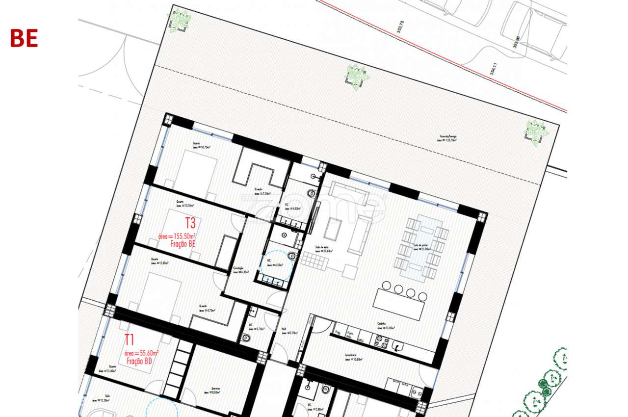 Apartamento T3 c/ Terraço, Freamunde, Paços de Ferreira (Fração BE)... - Grande imagem: 3/16