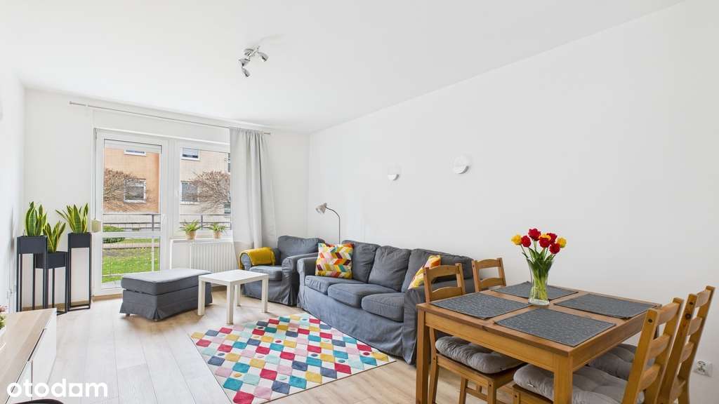 Mieszkanie 47 m² na parterze z balkonem|Naramowice