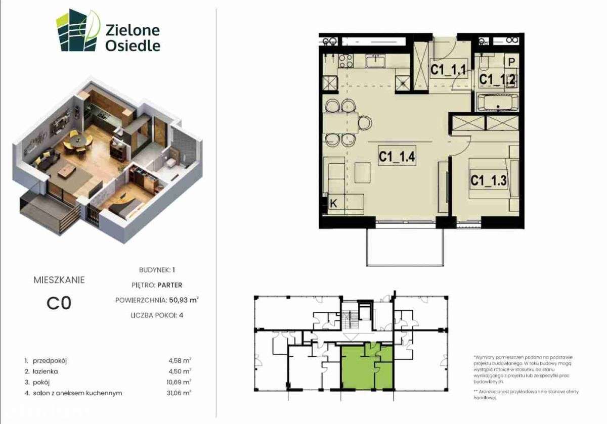 Nowe mieszkanie C0 Koszęcin Parter 51m2 z tarasem-10