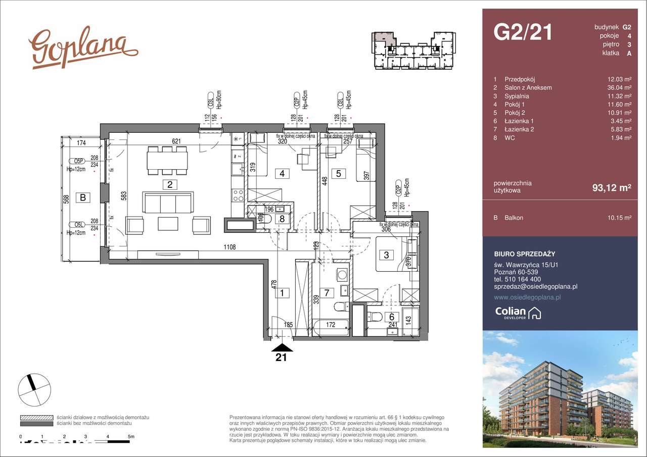 Osiedle Goplana | mieszkanie 4-pok. | G2/21 - Pełny obrazek: 2/7