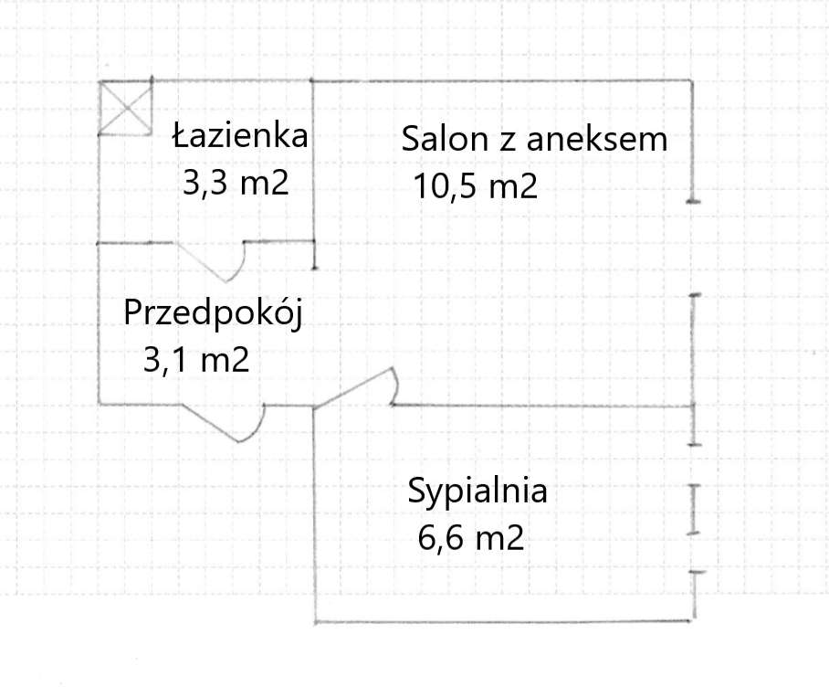 Kawalerka z OSOBNĄ SYPIALNIĄ ! Cicha i przytulna, od 24.12! ENG UKR! - Pełny obrazek: 5/16