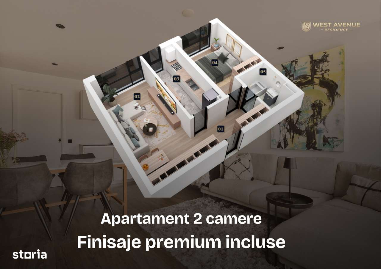 Apartament acces Militari/ 2 camere modern in complex privat