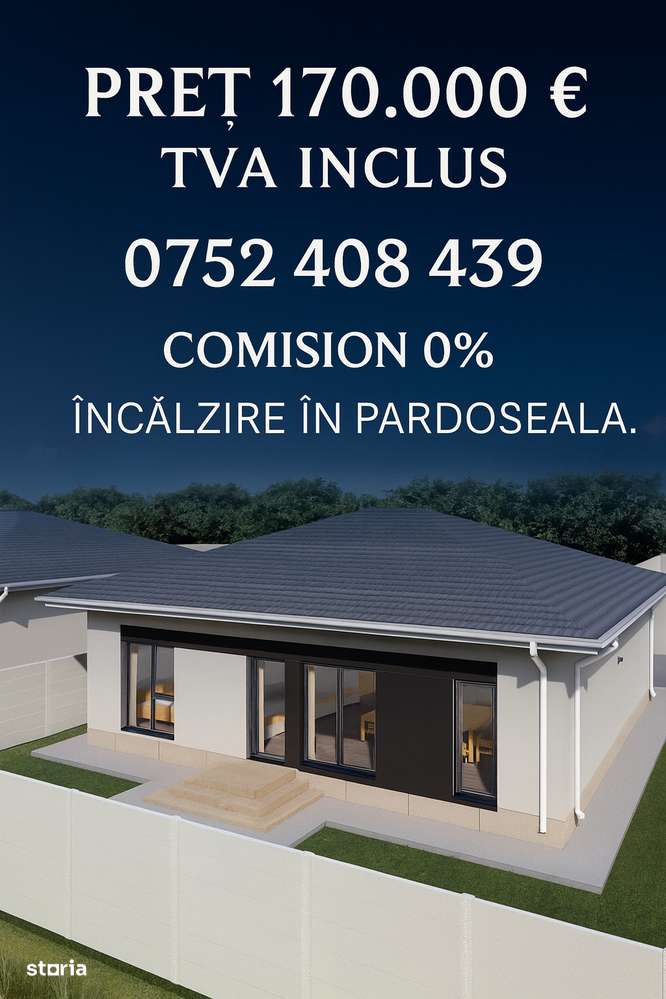 CASA PARTER/DORMITOR MATRIMONIAL/TVA INCLUS/ÎNCĂLZIRE PARDOSEALA - Imagine principală: 4/8