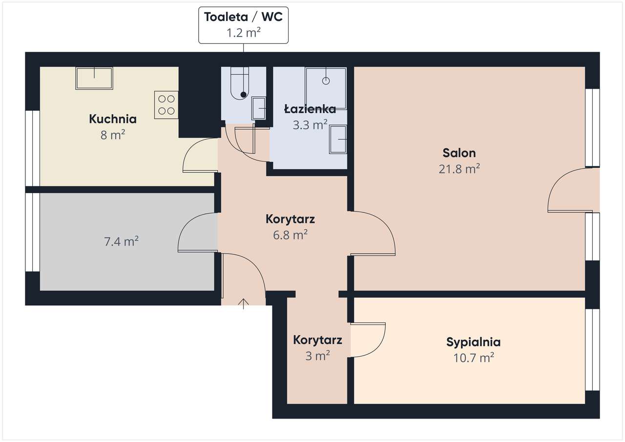 OKAZJA MIESZKANIE 63,7 M2 | 3 POKOJE| PARTER |OGRÓDEK| GARAŻ |Zadory-14