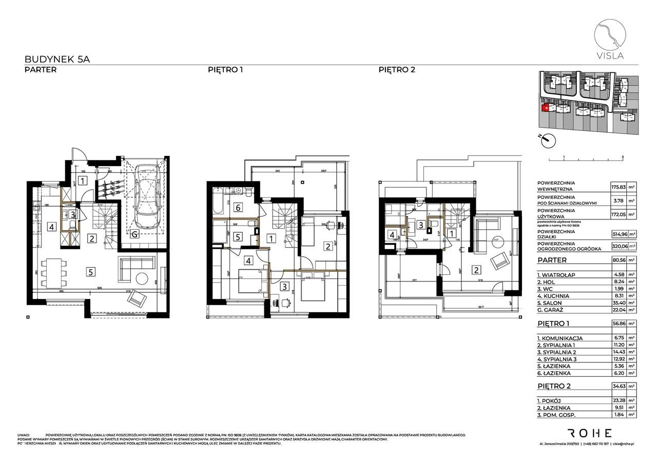 Skrajny elegancki dom 172 m² – działka 500m2, garaż, taras, Wilanów - Pełny obrazek: 3/20