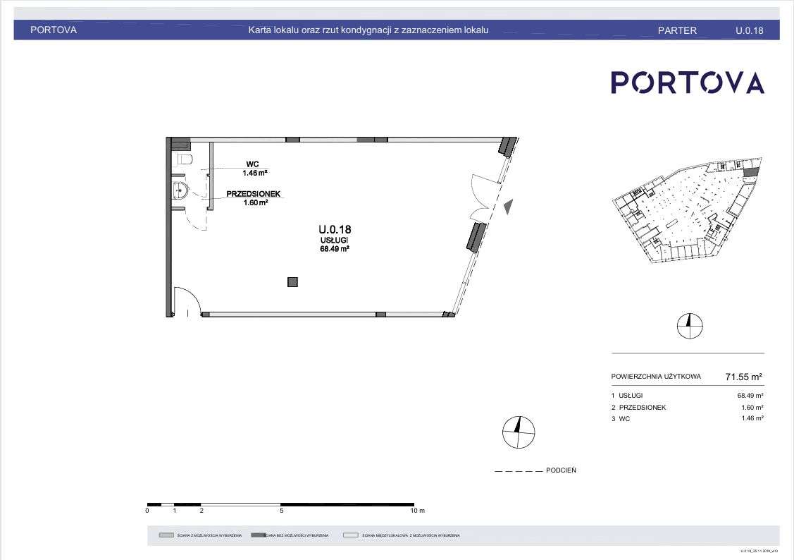 Portova - Lokal Usługowy U.0.18 - 71,55 m - Pełny obrazek: 3/7
