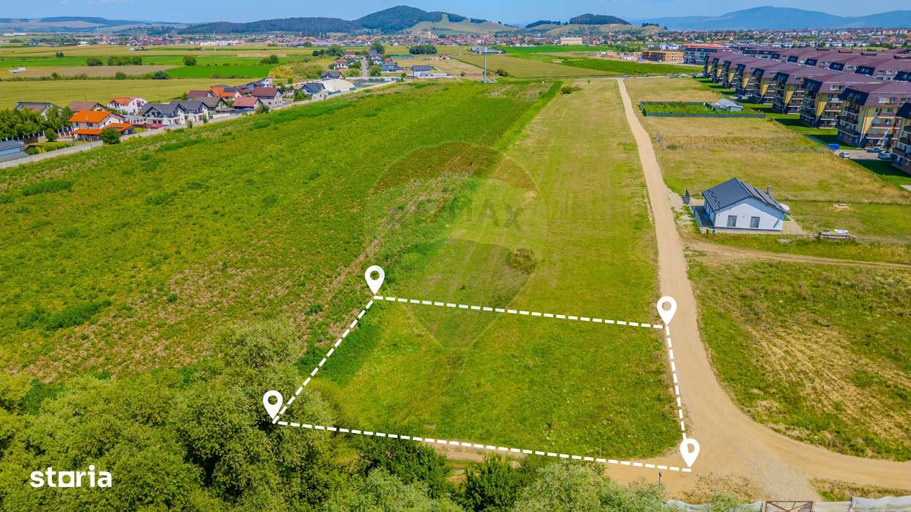 Teren intravilan 947 mp de vânzare – Sanpetru, Strada Drumul cu Plopi - Imagine principală: 1/7