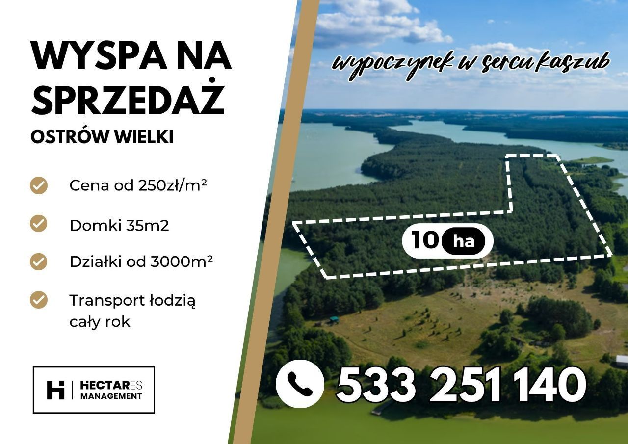 Ekskluzywna Wyspa na Sprzedaż - działki do 3000 m2