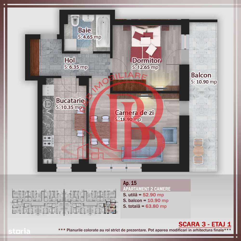 Apartament 2 camere-Decomandat-Terasa Generoasa Pallady