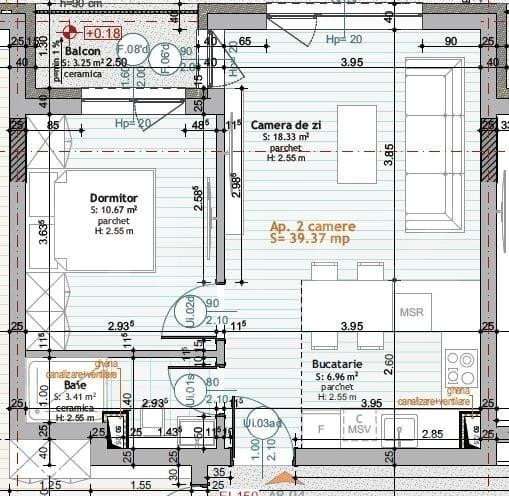 Apartament de 2 camere, Calea Moldovei, Bloc nou, parter - Imagine principală: 5/5