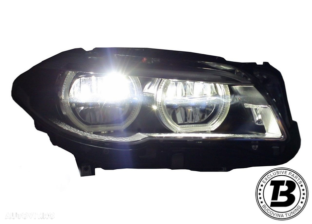 Faruri LED Angel Eyes DRL compatibile cu BMW Seria 5 F10 F11 - 6