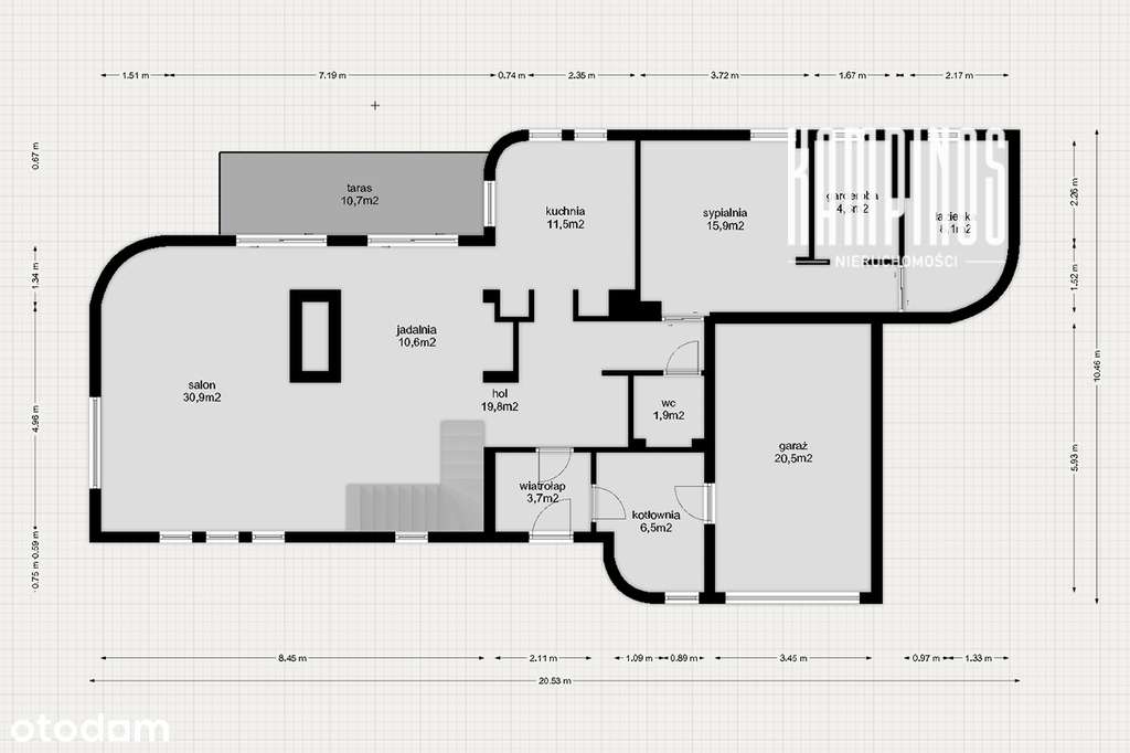 Stylowy i nowoczesny dom w Wyględach - Pełny obrazek: 5/6
