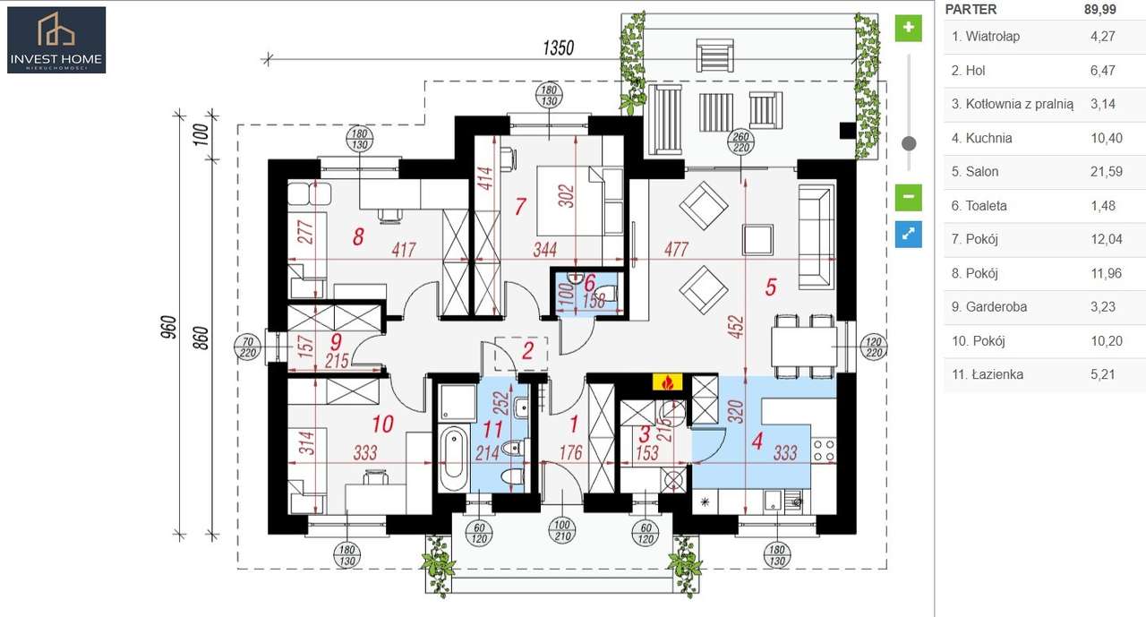 Dom na sprzedaż 89,99 m2–działka 10 ar-BICZ, gm. Stare Miasto-13