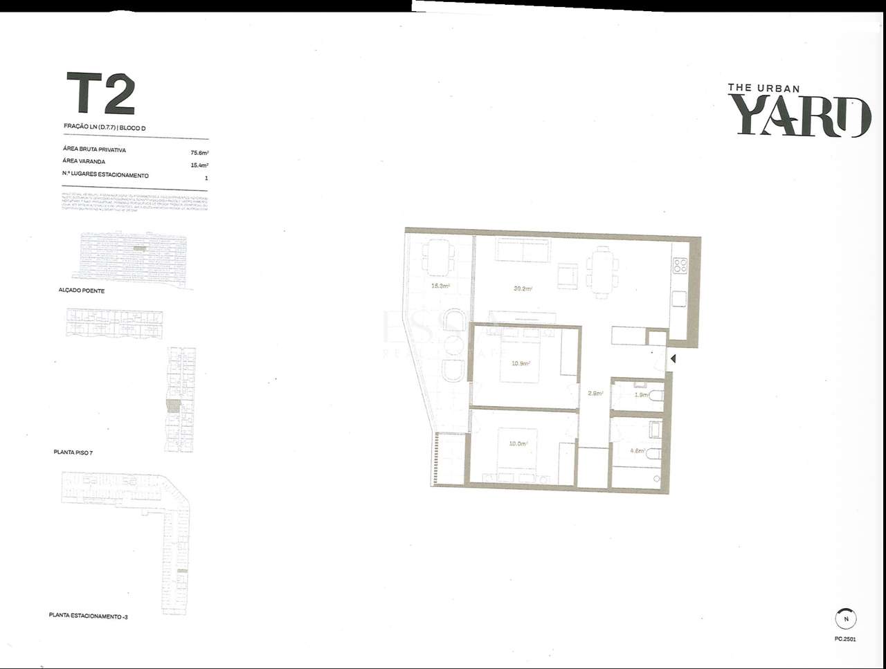 Apartamento T2 com Varanda no The Urban Yard-8