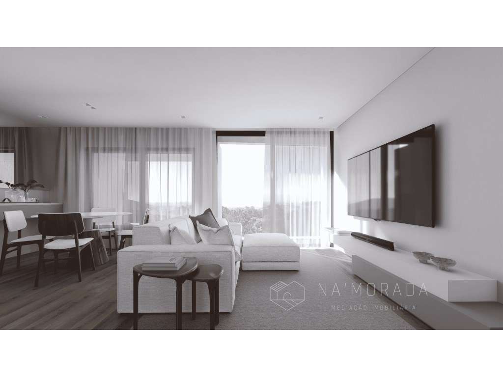Apartamento T2 com Terraço A 400 Metros da Praia-7