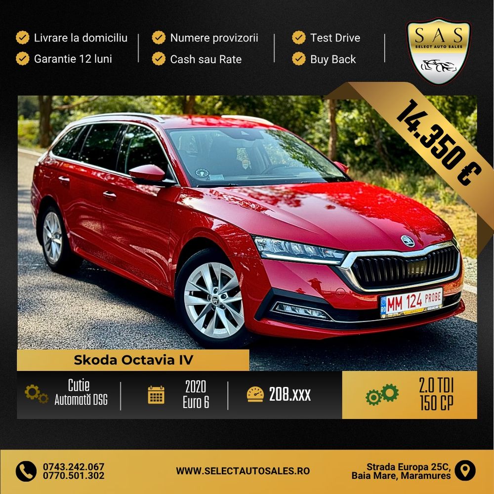 Skoda Octavia IV [2019 - Prezent] 2.0 TDI DSG Style 2020