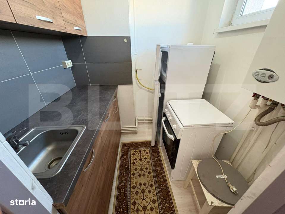 2 camere mobilat, 30 mp, centrala – gata de mutat, zona linistita cu - Imagine principală: 4/6