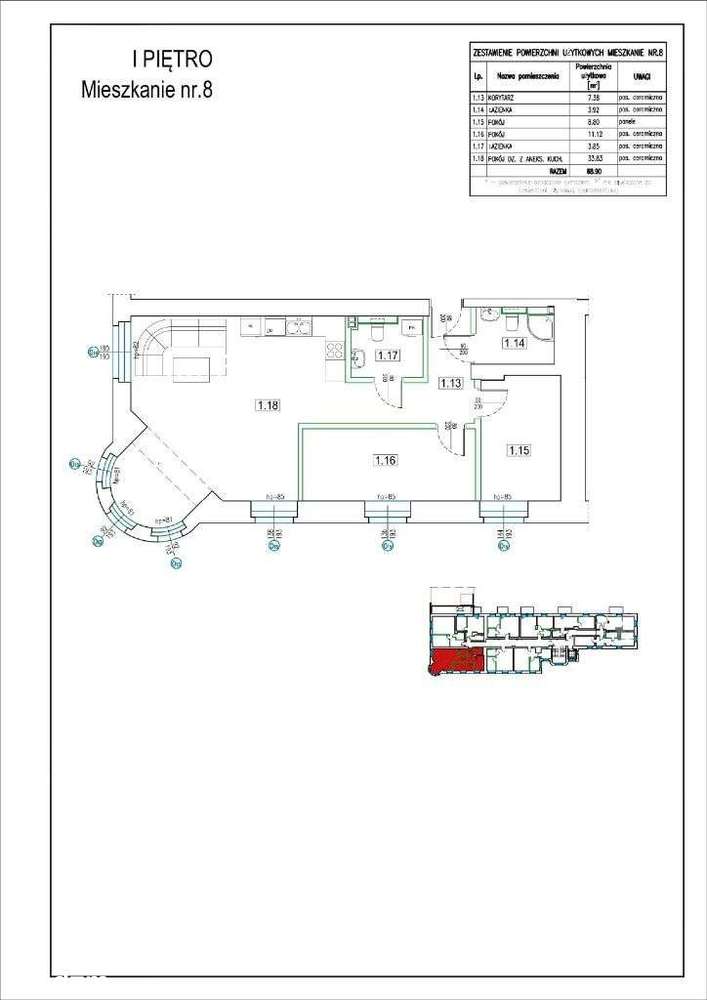 68,90 m2, 2 pokoje, 5 km od Karpacza - Pełny obrazek: 2/16