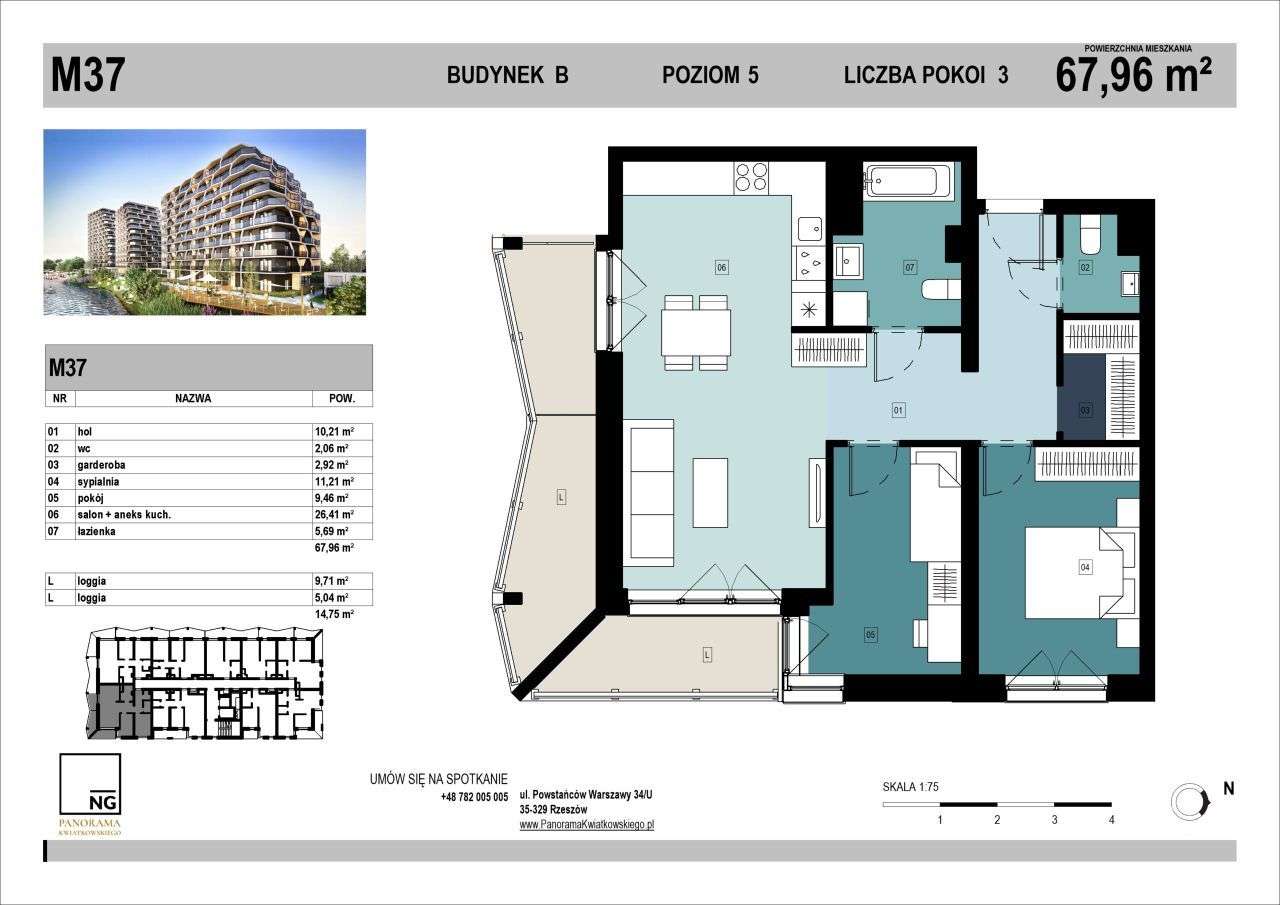 3 pokoje | NG Development| PK Lake | SPRAWDŹ - Pełny obrazek: 2/7