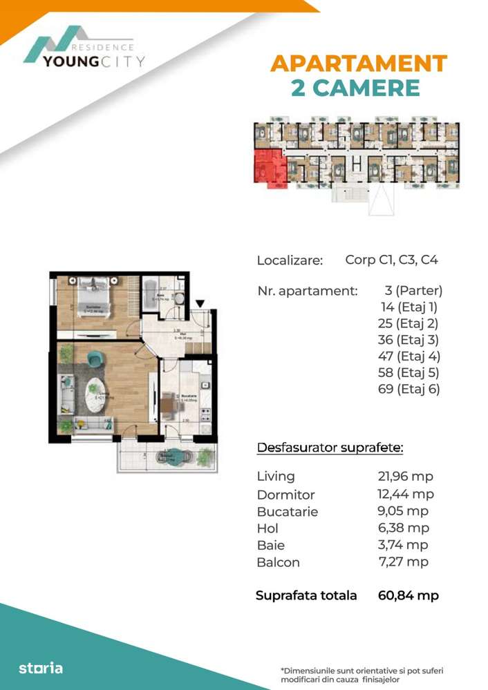 PROMOTIE!! Apartament 2 camere 60mp , Metrou Berceni 5-7min-4
