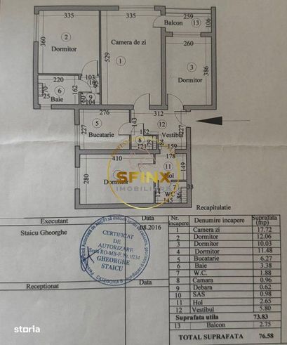 Apartament 4 camere de vanzare Titan Parcul IOR 77 mp-11