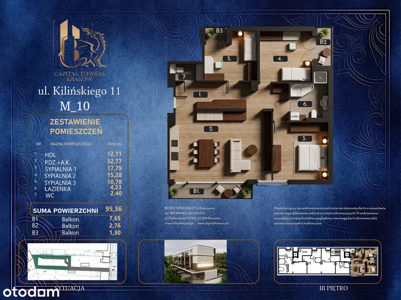 95 m2 komfortu nad Wisłą - prestiżowa lokalizacja w sercu Krakowa (lokal 10)
