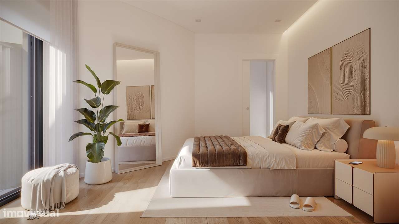 Apartamento T1+1, com terraço, Valadares-4