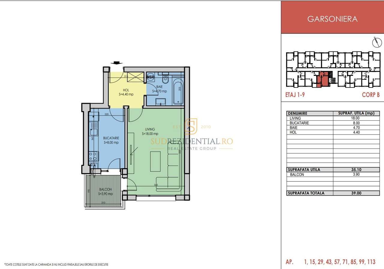 Garsoniera de vanzare, finisaje premium – Comision 0% - Imagine principală: 4/20