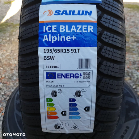 4x 195/65R15 Sailun Ice Blazer Alpine + Nowy komplet opon zimowych Poznań - 2