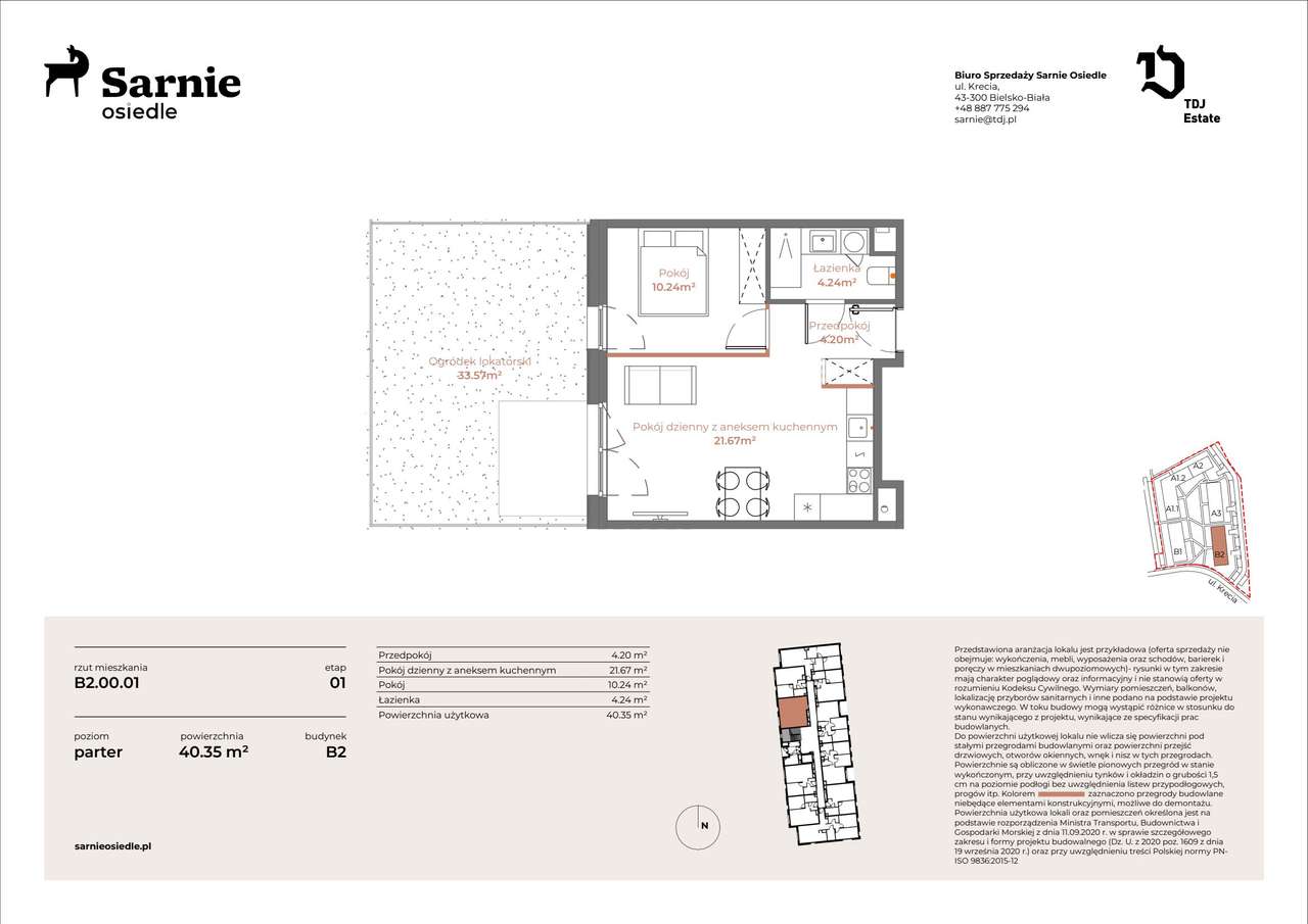 Sarnie Osiedle | mieszkanie 2-pok. | B2-00-01 - Pełny obrazek: 2/7