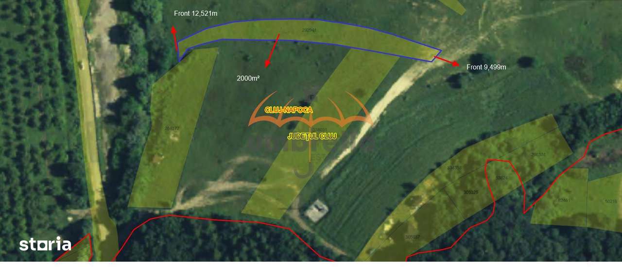 De vanzare teren intravilan, 2000m² in Borhanci - Imagine principală: 1/4