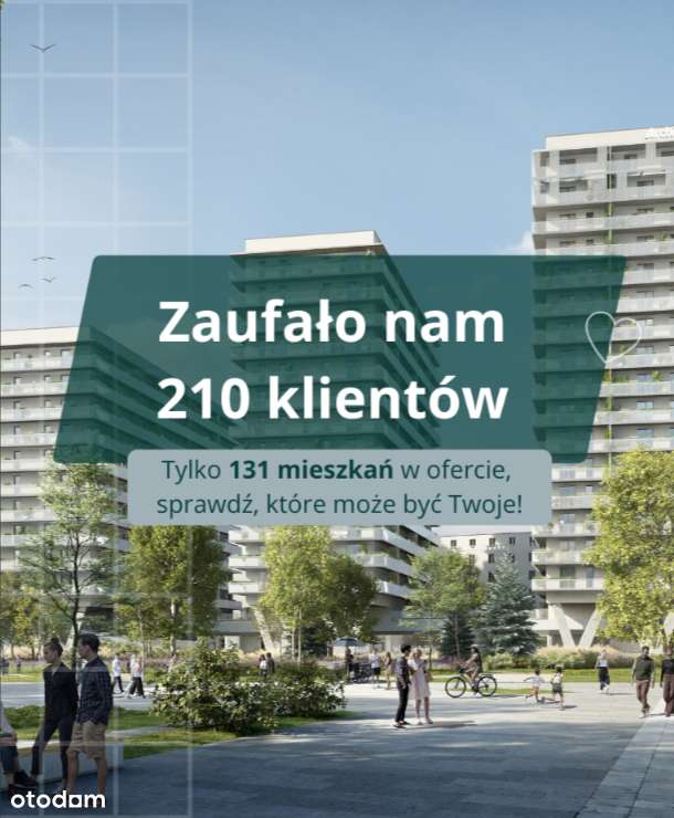 wyjątkowe 3 pokojowe mieszkanie 51,66 m2 - Pełny obrazek: 1/11