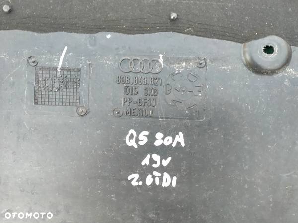 AUDI Q5 80A OSŁONA PŁYTA POD SILNIK 80B863821 / ORYGINAŁ - 2