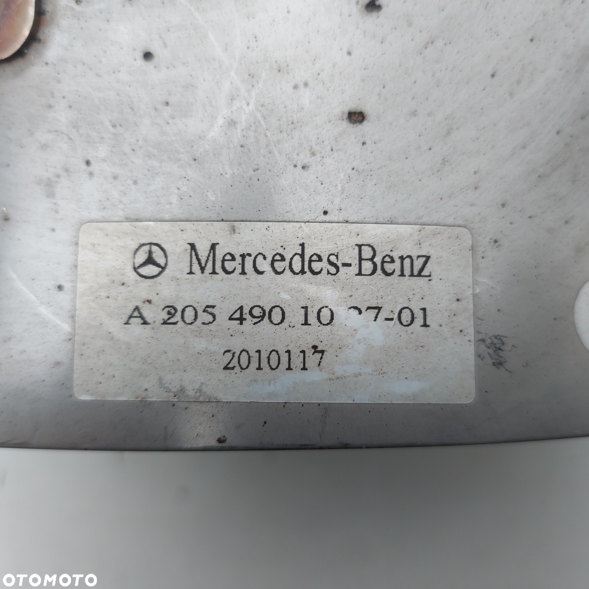 OSLONA KONCOWKA WYDECHU RURY PRAWA MERCEDES E W207 C W205 ORYGINAL DEMONTAZ 2054901027 - 5