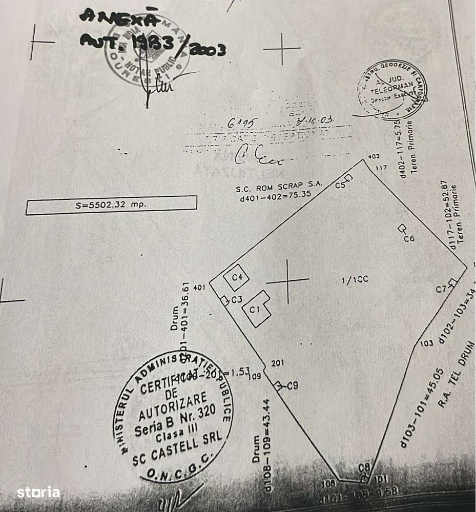 Teren 16550 mp intravilan Rosiori de Vede - Imagine principală: 1/2