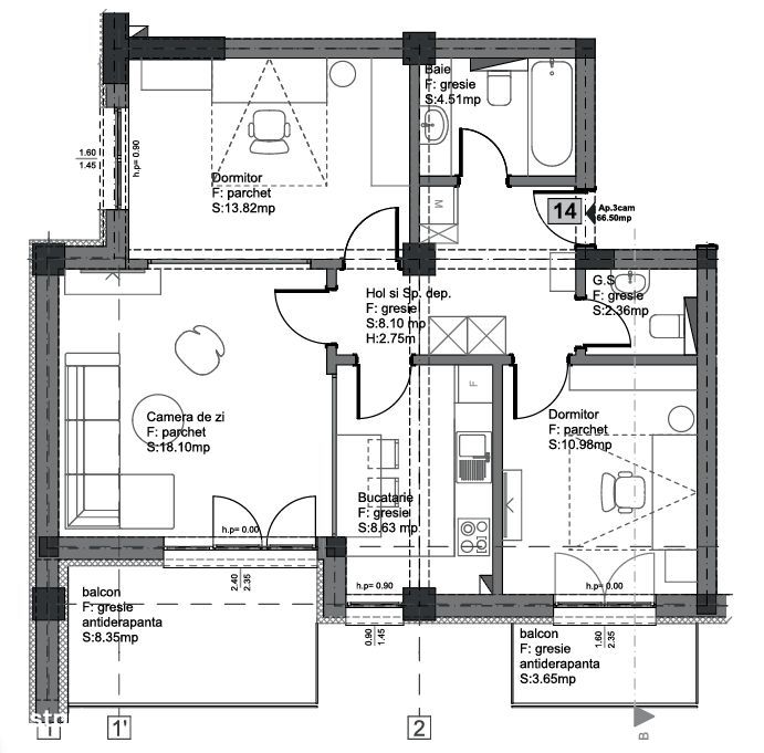 Apartament 3 camere de vanzare in bloc nou, Avantgarden3 Brasov